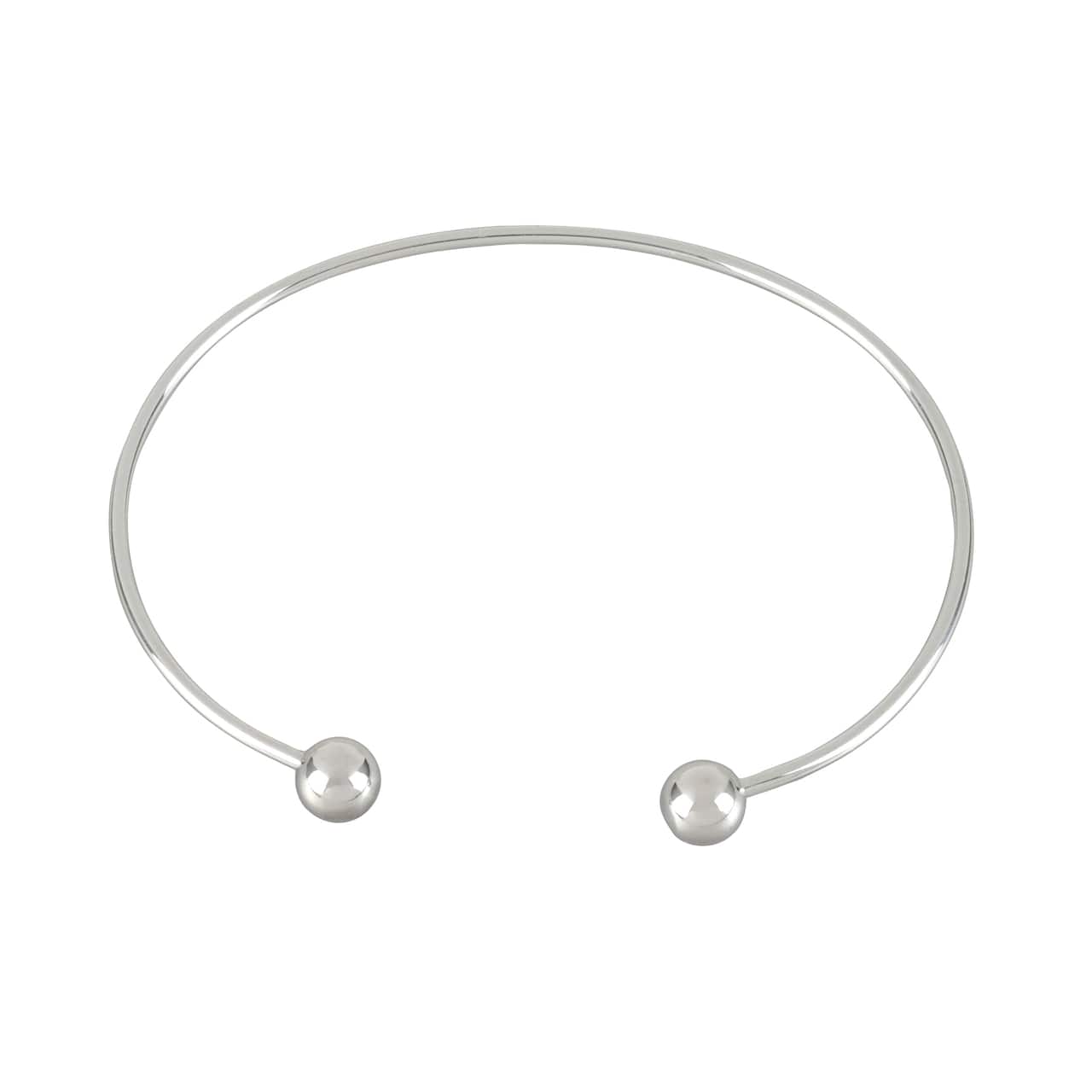 Charmalong™ Rhodium Faceted Bead Charm Bracelets by Bead Landing™